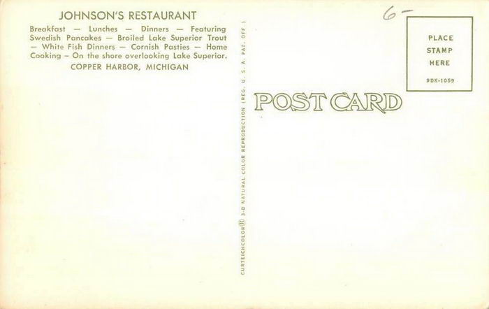 Johnsons Coral Inn Restaurant - Old Postcard (newer photo)